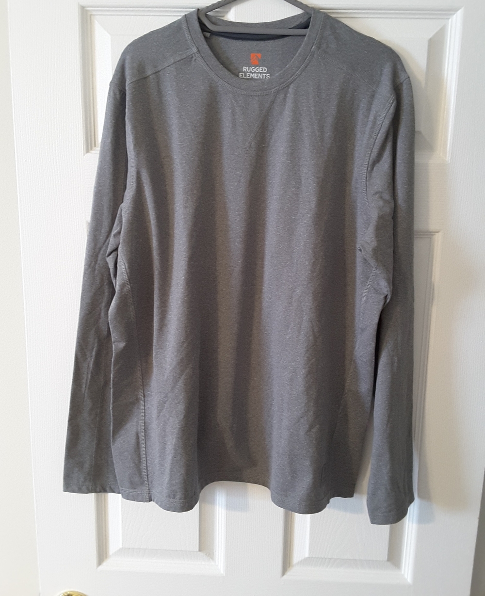 Rugged Elements Men's Long-Sleeve Crewneck Shirt - Gray